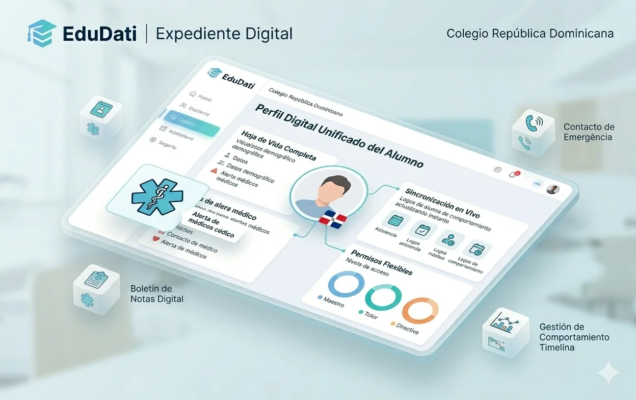 Perfil digital del alumno y hoja de vida estudiantil en EduDati
